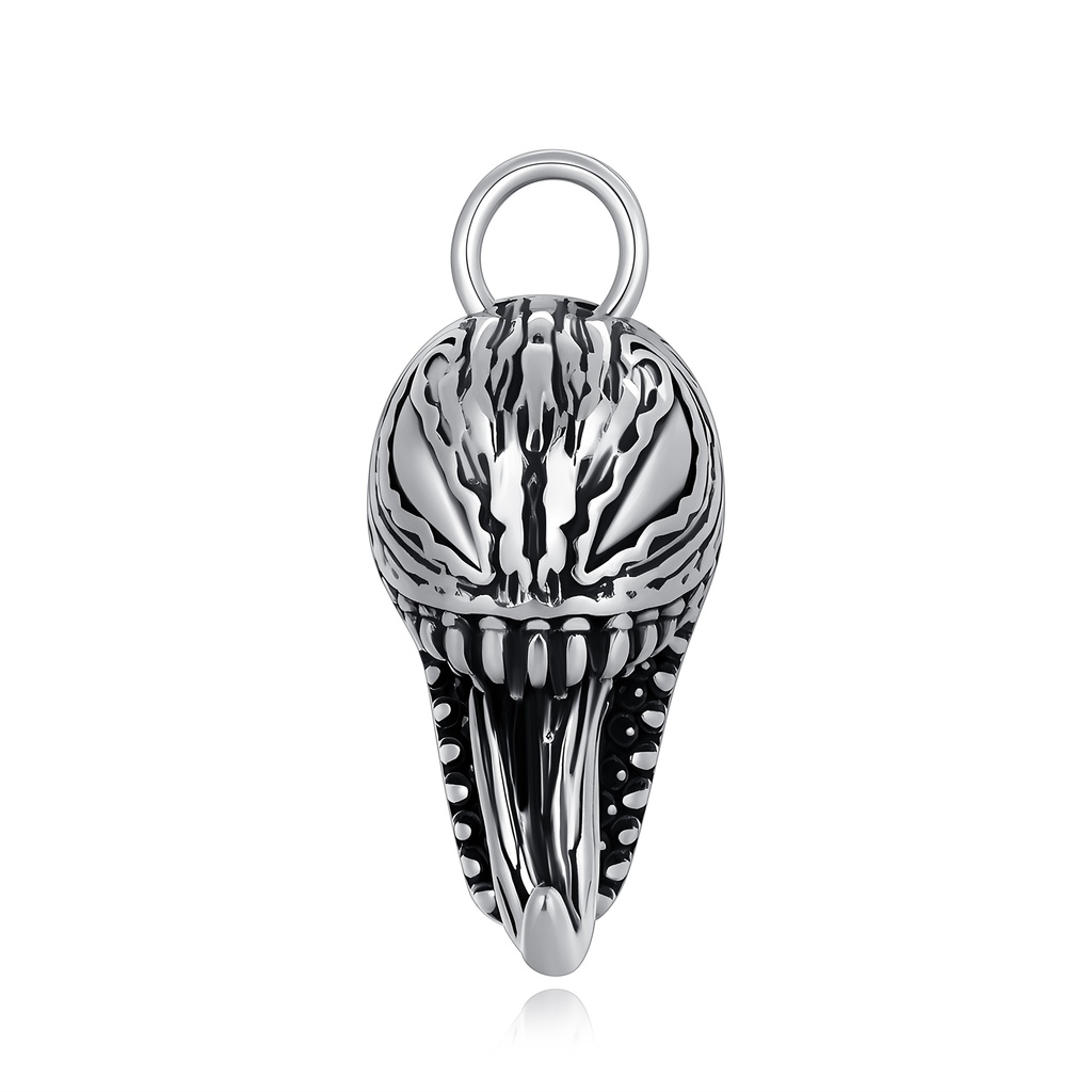 Unleash your dark side with this monster fang pendant design.