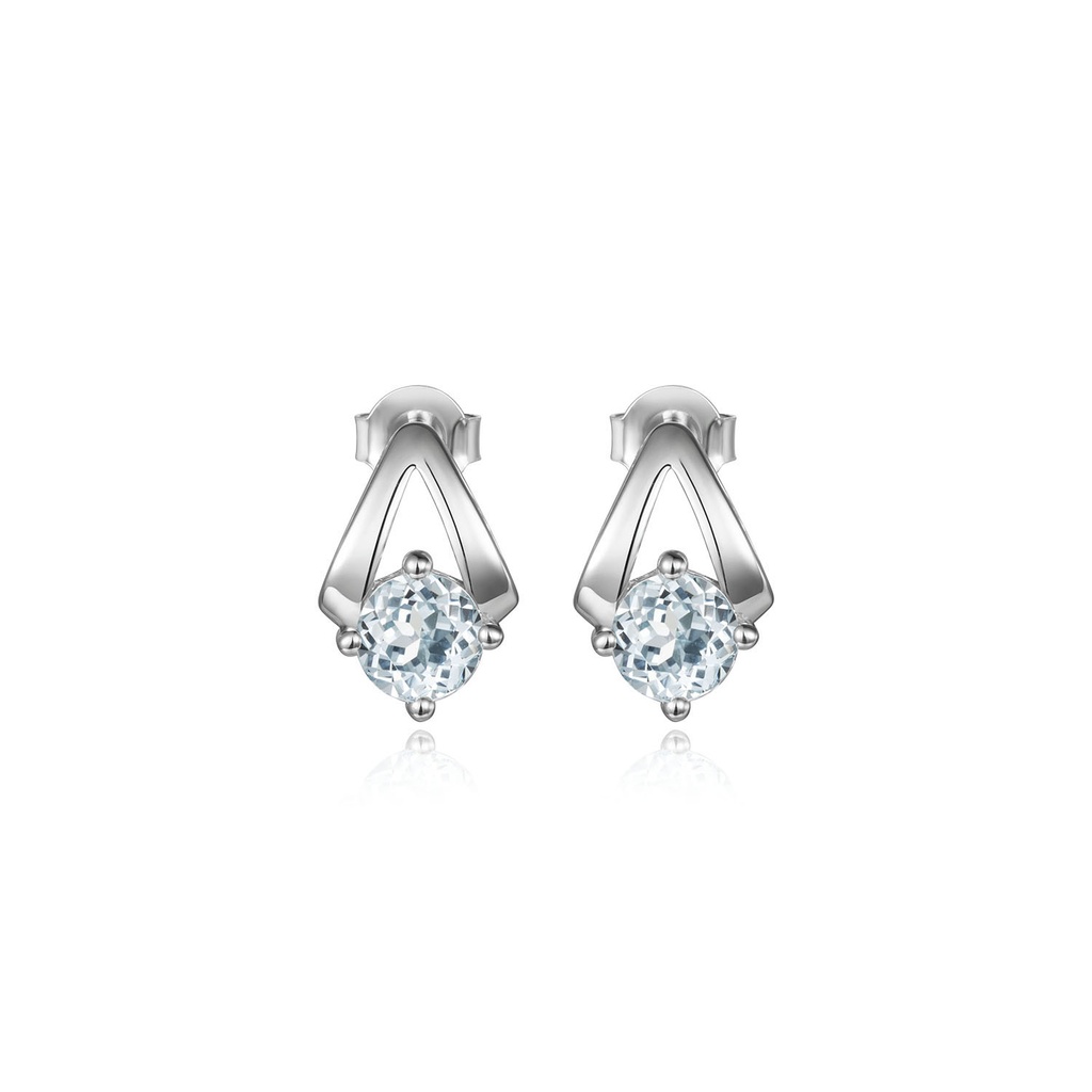 Brilliant Silver Sea Earrings