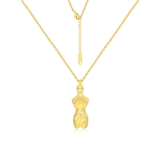 Gold Female Body Pendant Necklace Celebrates Feminine Beauty Boldly