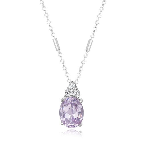 Lavender Waves Pendant Necklace