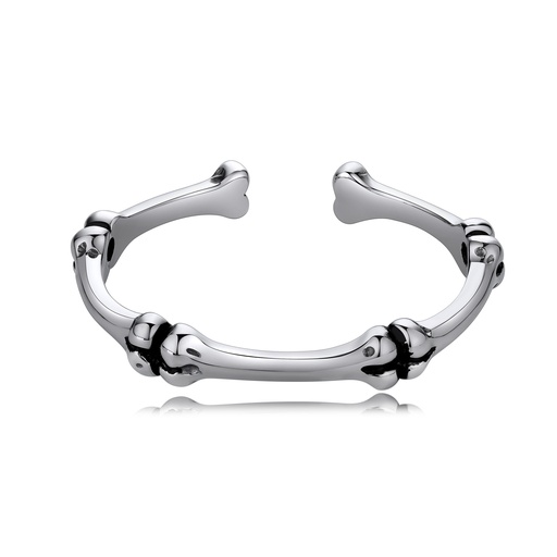 [DJ01B0092] Stainless Steel Bone Design Cuff Bracelet with Sleek Finish