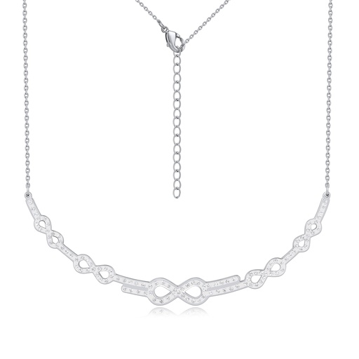 [DJ01N0034] Elegant Stainless Steel Infinity Link Chain Necklace