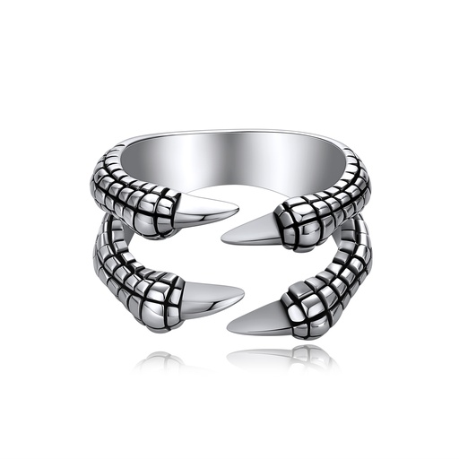 [DJ01R0074] Dragon Claw Inspired Open Stainless Steel Ring