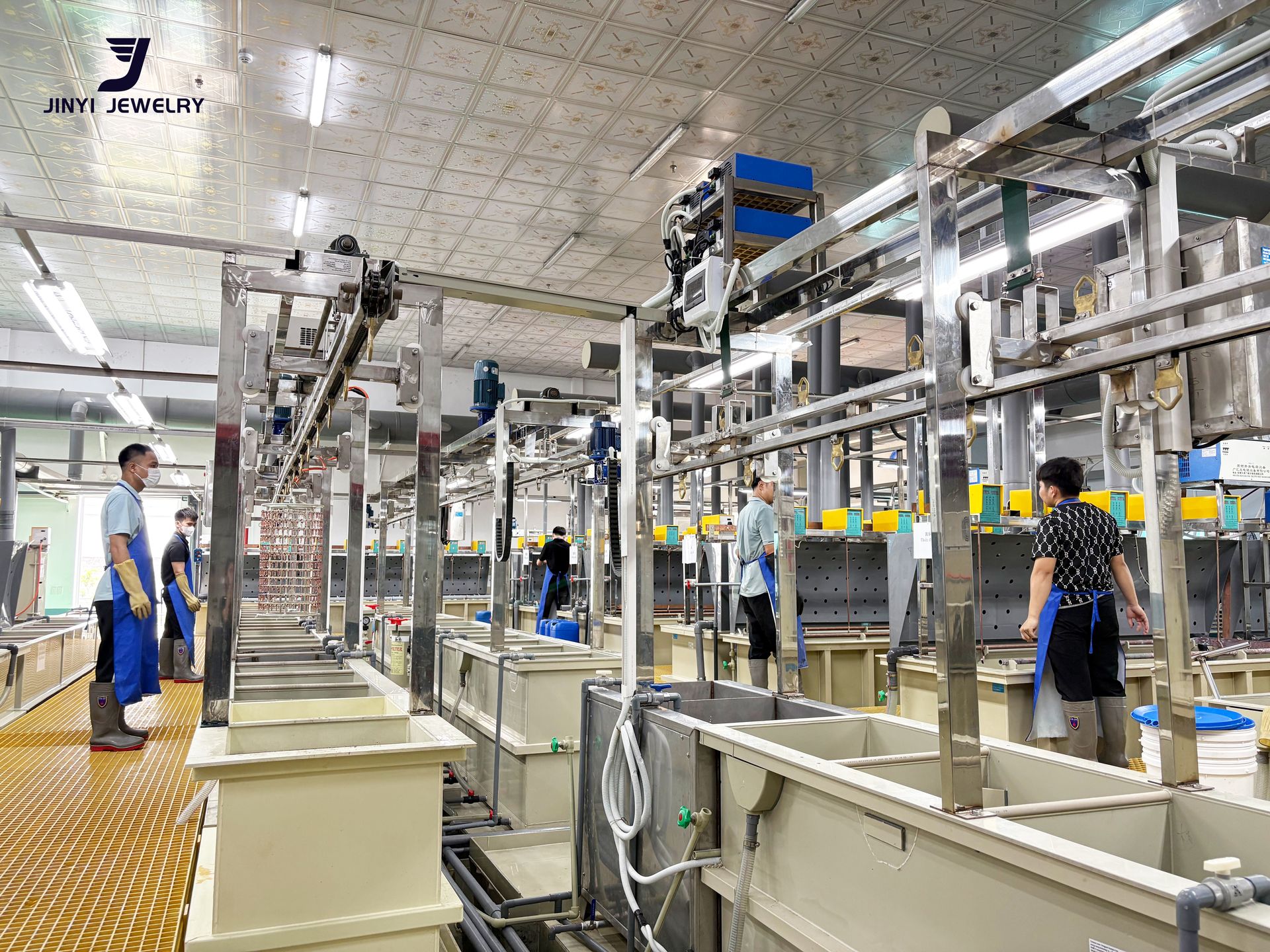 Jinyi jewelry's plating production line 
