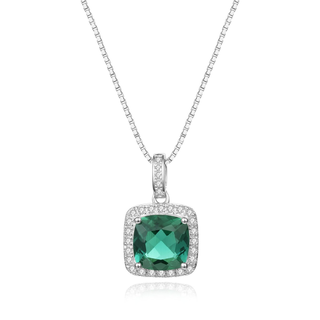 Emerald Radiance Pendant Necklace