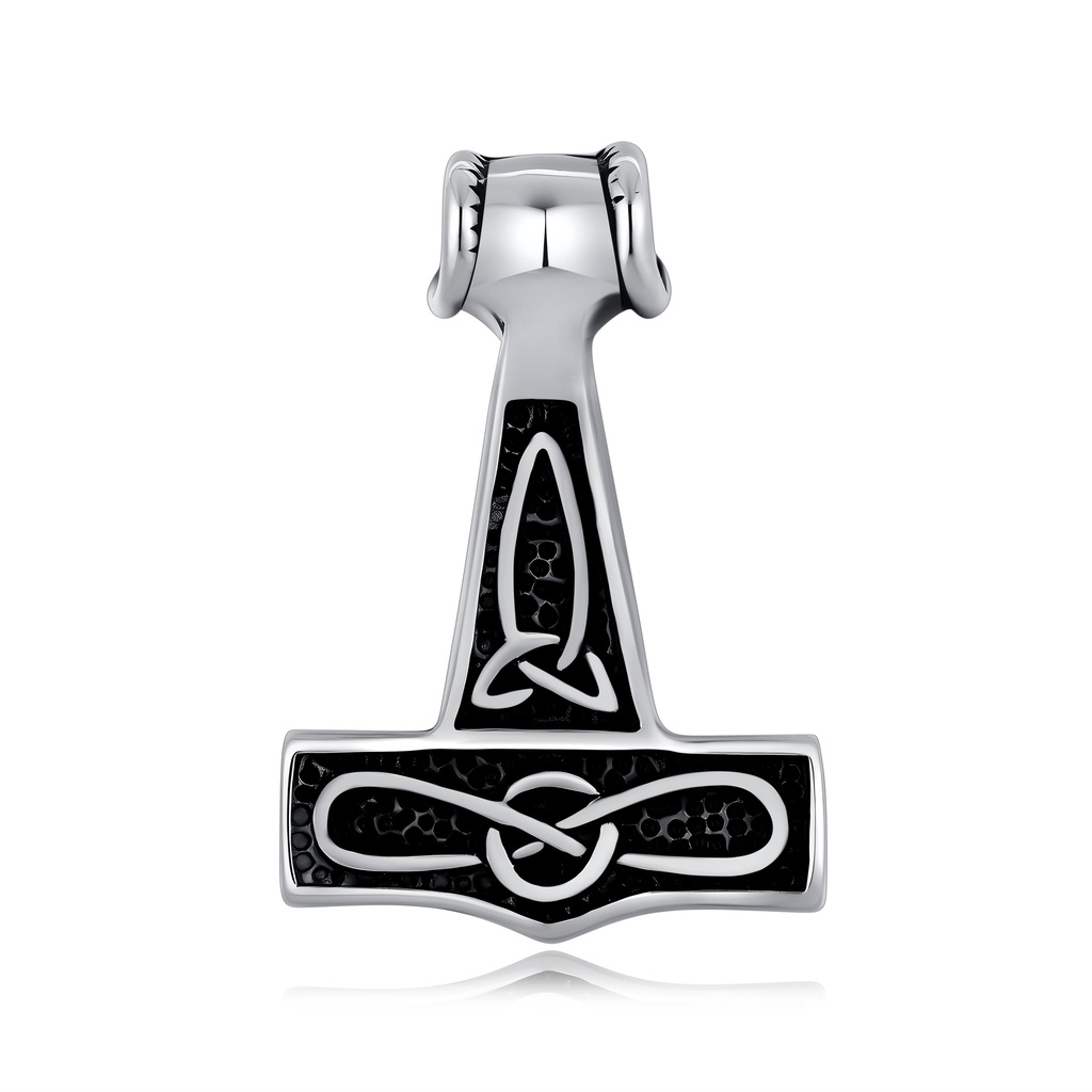 Ferocious Dragon Head Pendant With Intricate Horned Detailing Design