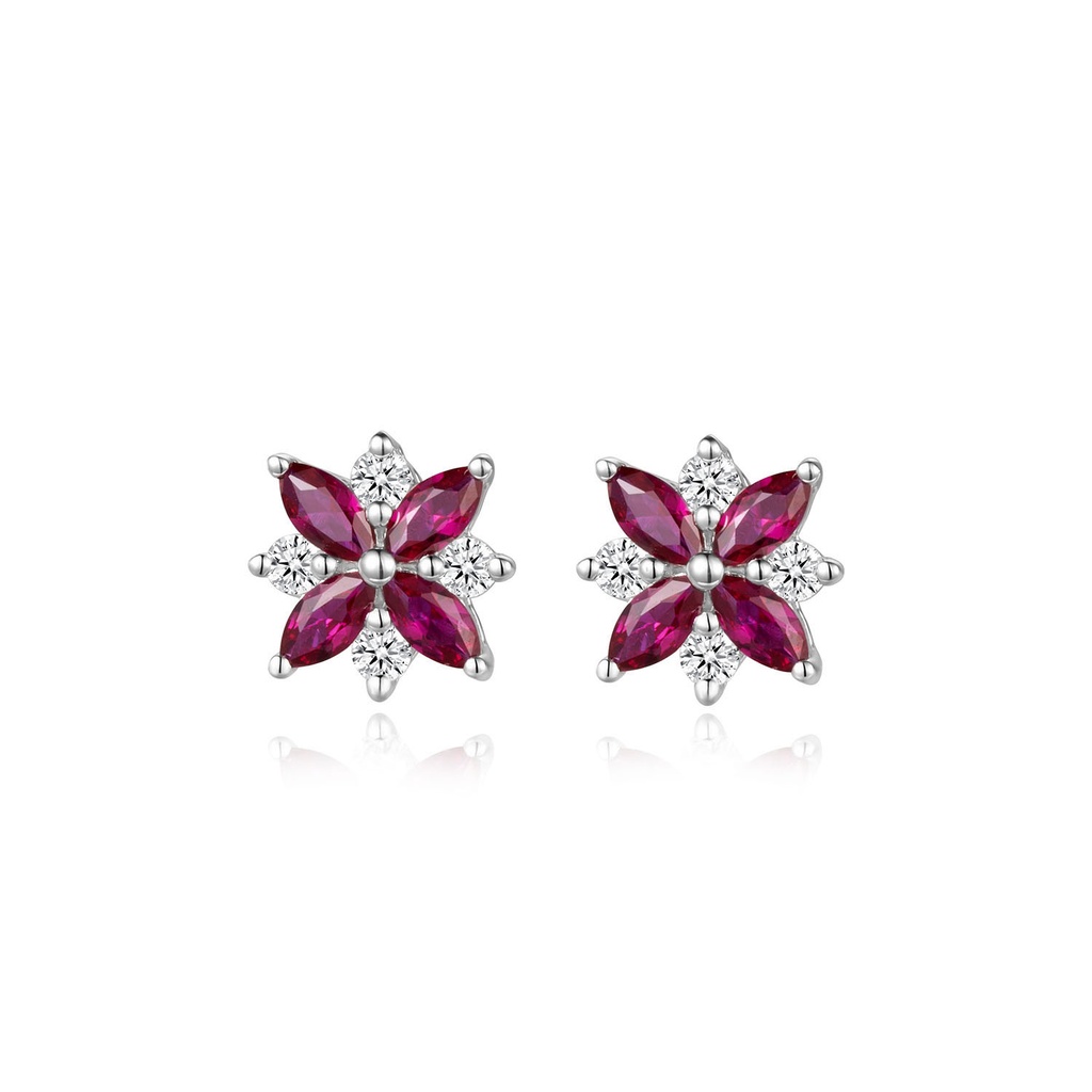 Floral Radiance Stud Earrings