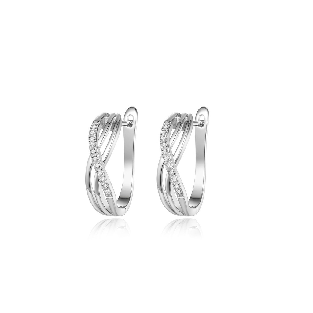 Interwoven Harmony Hoop Earrings