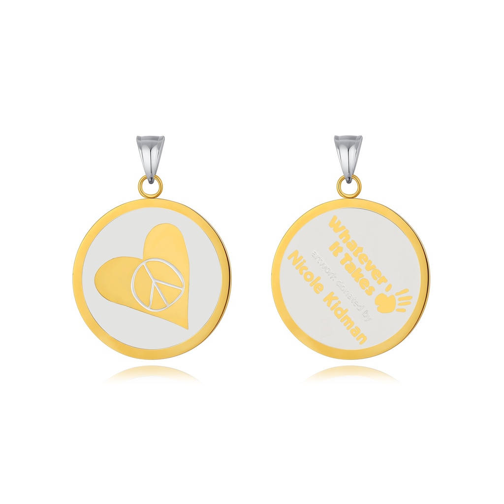 Nicole Kidman Peace Heart Pendant from “Whatever It Takes” Campaign