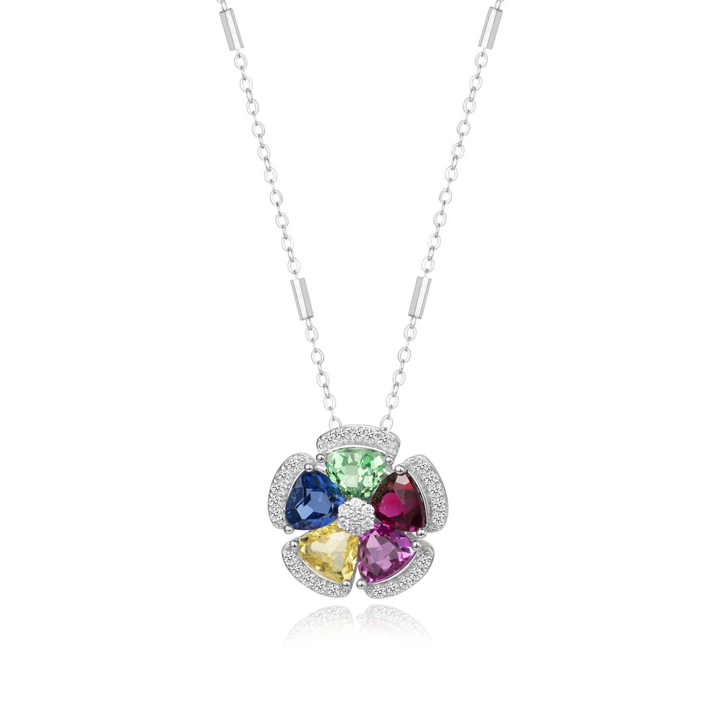 Petal Prism Pendant Necklace