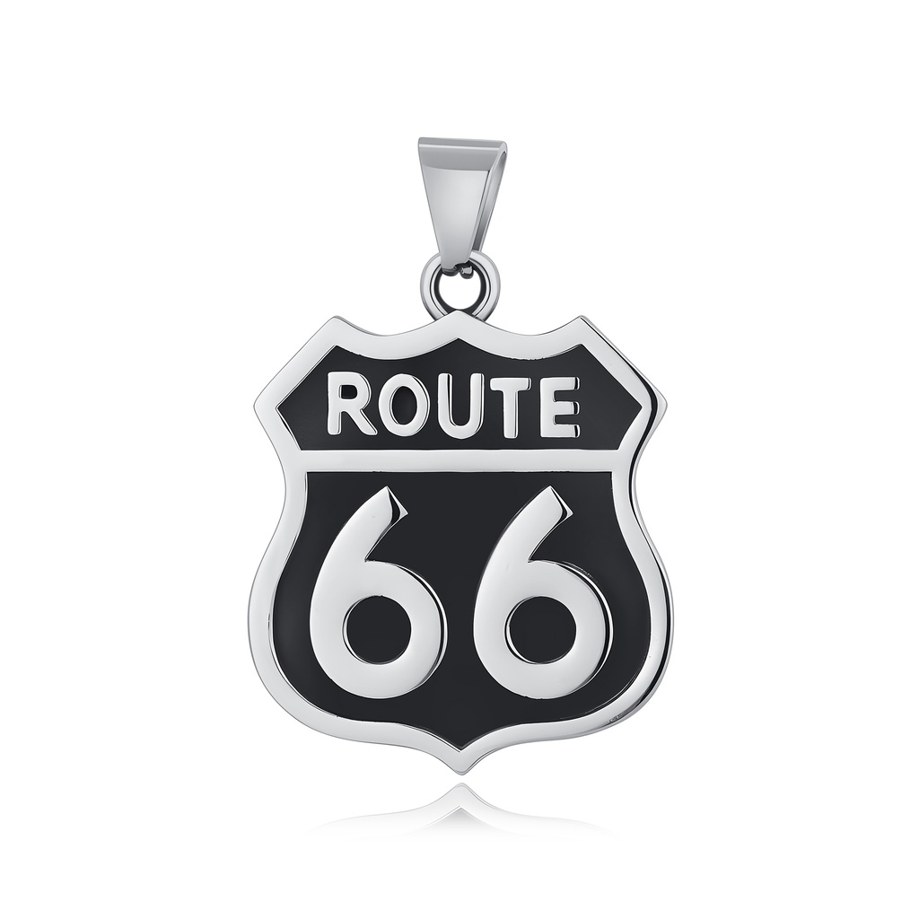 Route 66 pendant celebrating freedom, adventure, and iconic American heritage.