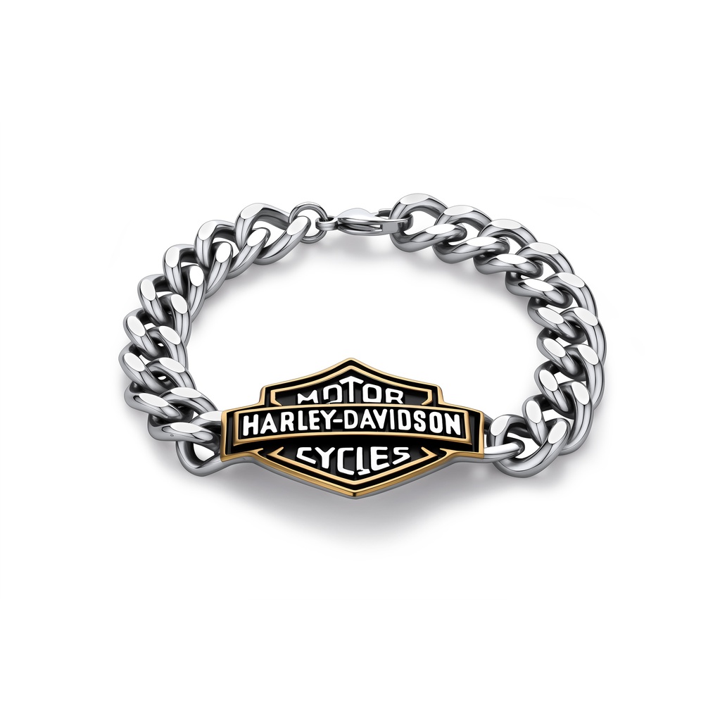 Rugged Stainless Steel Biker Chain Bracelet