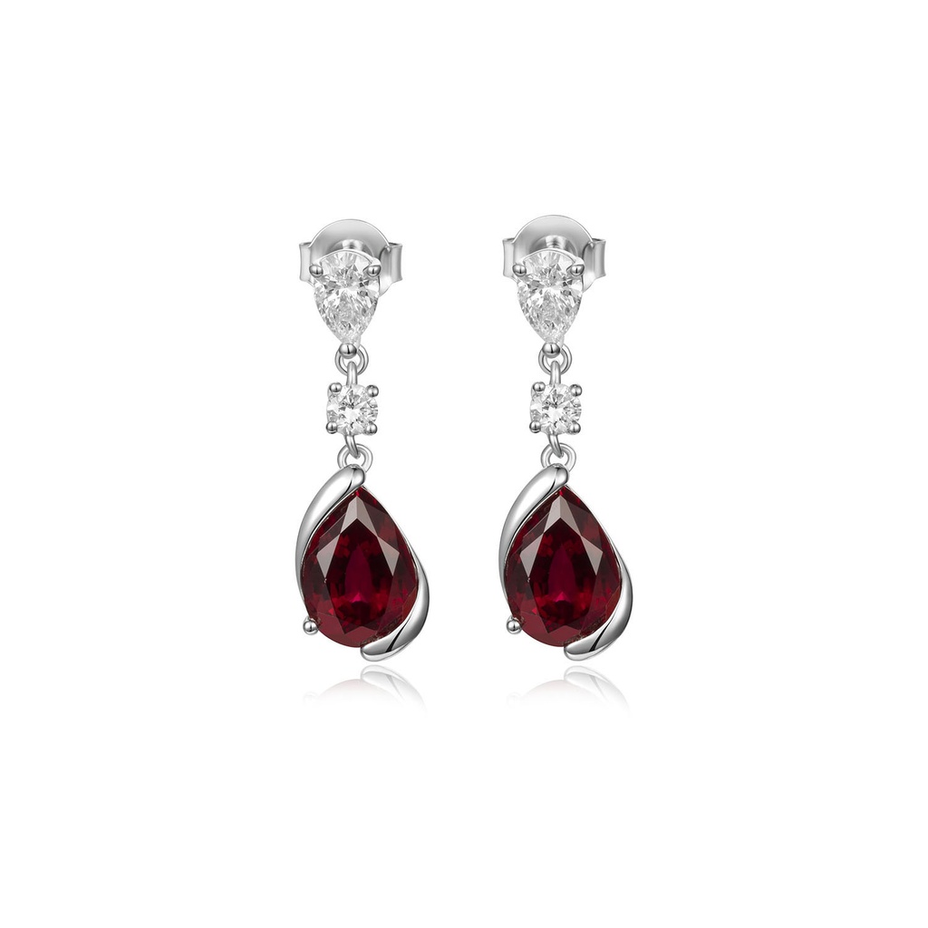 Scarlet Dream and Radiance Dangle Earrings