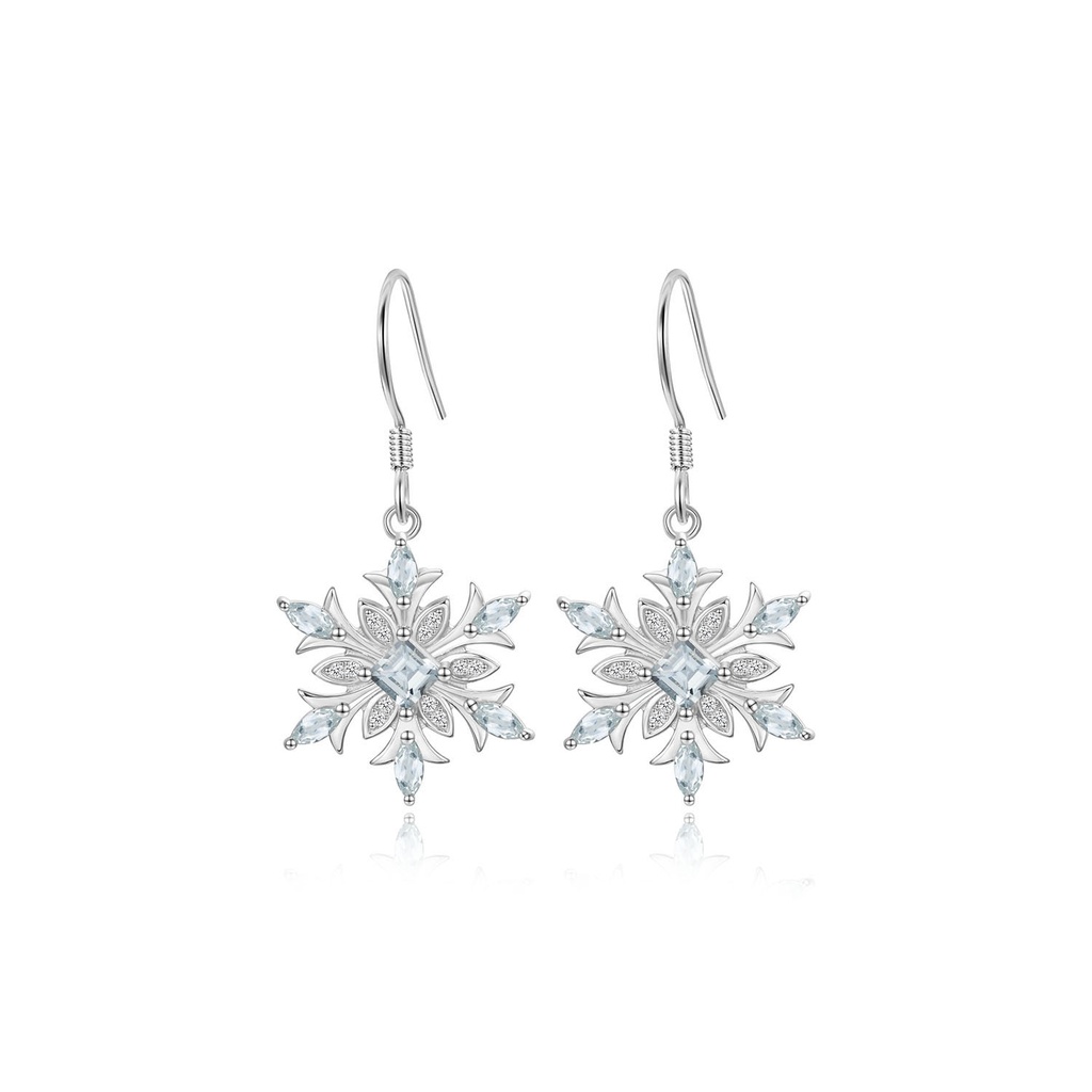 Snowflake Serenity Dangle Earrings