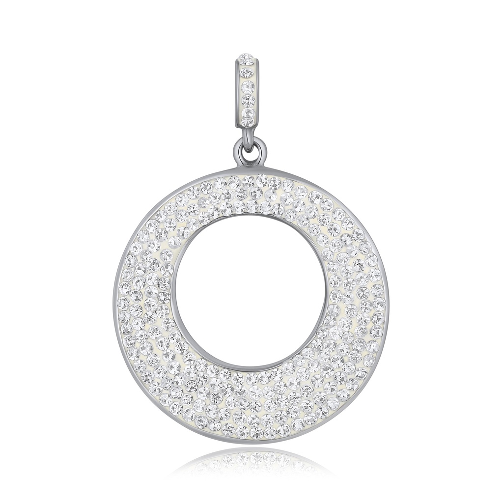 [DJ01P0111] Vintage-Inspired Floral Pendant in Rose Gold and Black Stones