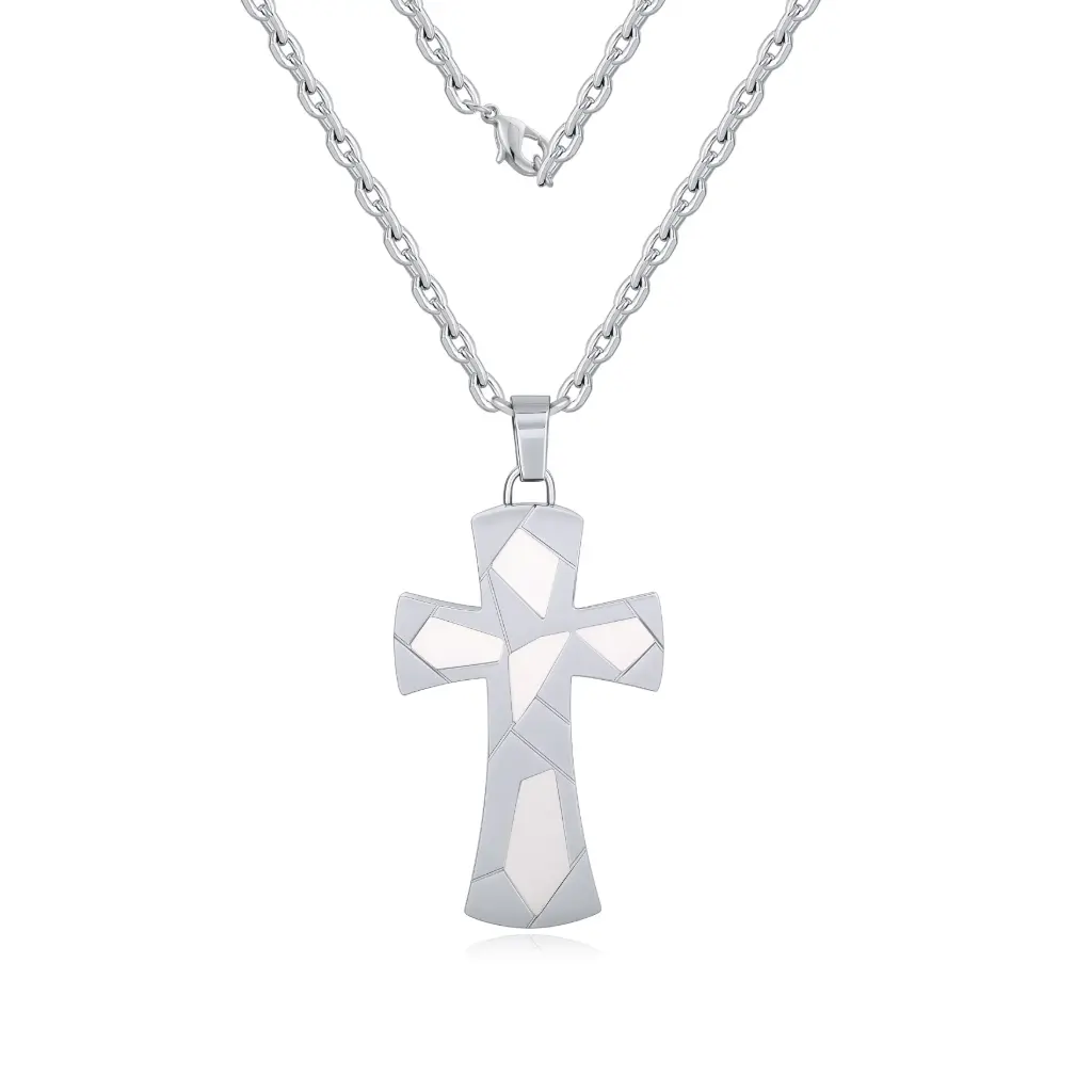 Modern Geometric Cross Pendant – Premium Jewelry Collection DJ01N0325