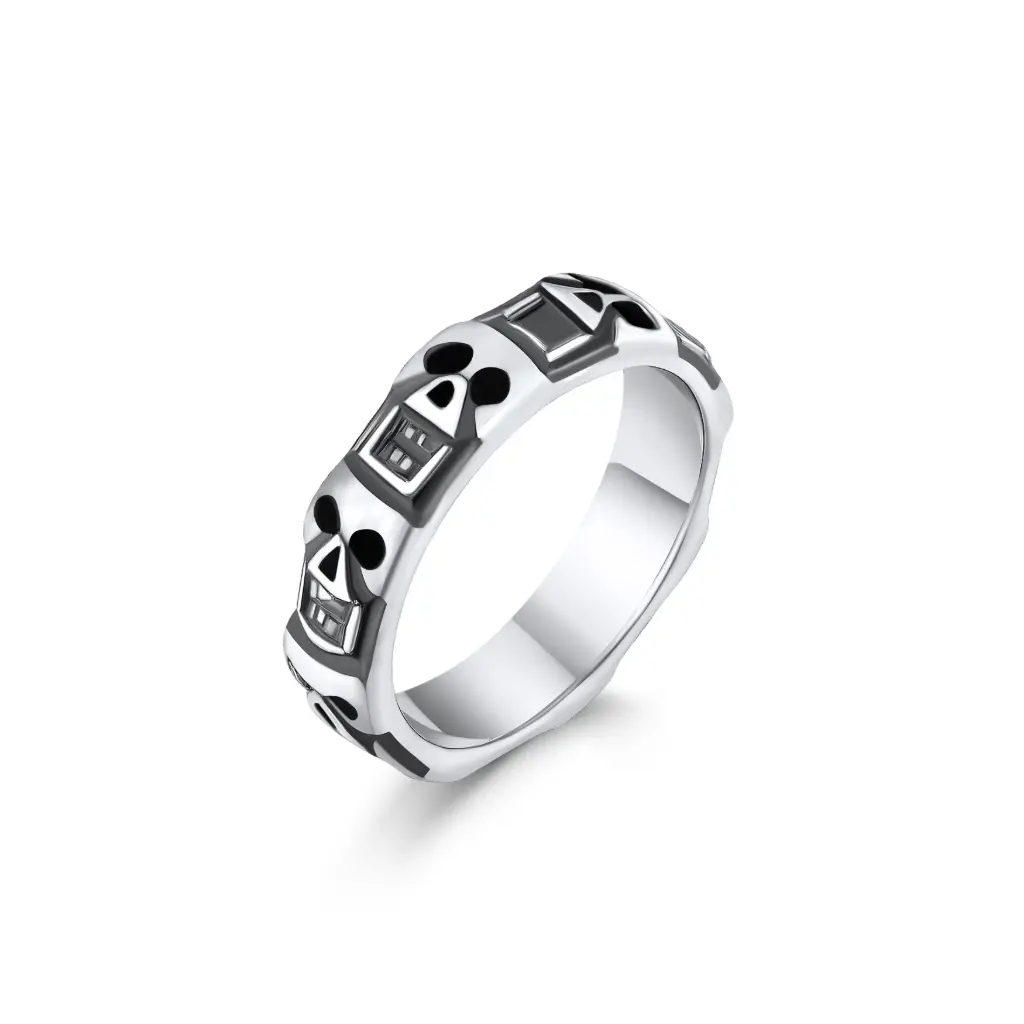 Premium Skull Pattern Fashion Ring – Expert Custom Jewelry Manufacturer DJ01R0165