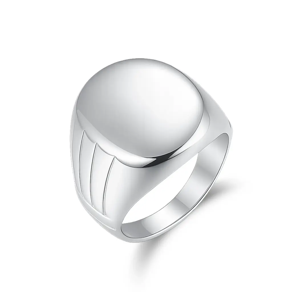 Premium Minimalist Signet Ring – Expert Custom Jewelry Manufacturer DJ01R0297