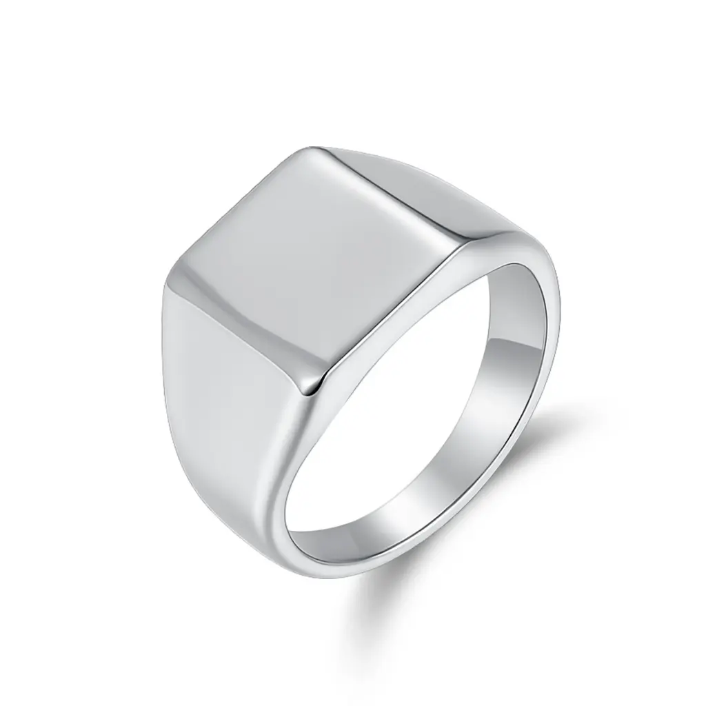 Premium Minimalist Signet Ring – Expert Custom Jewelry Manufacturer DJ01R0364
