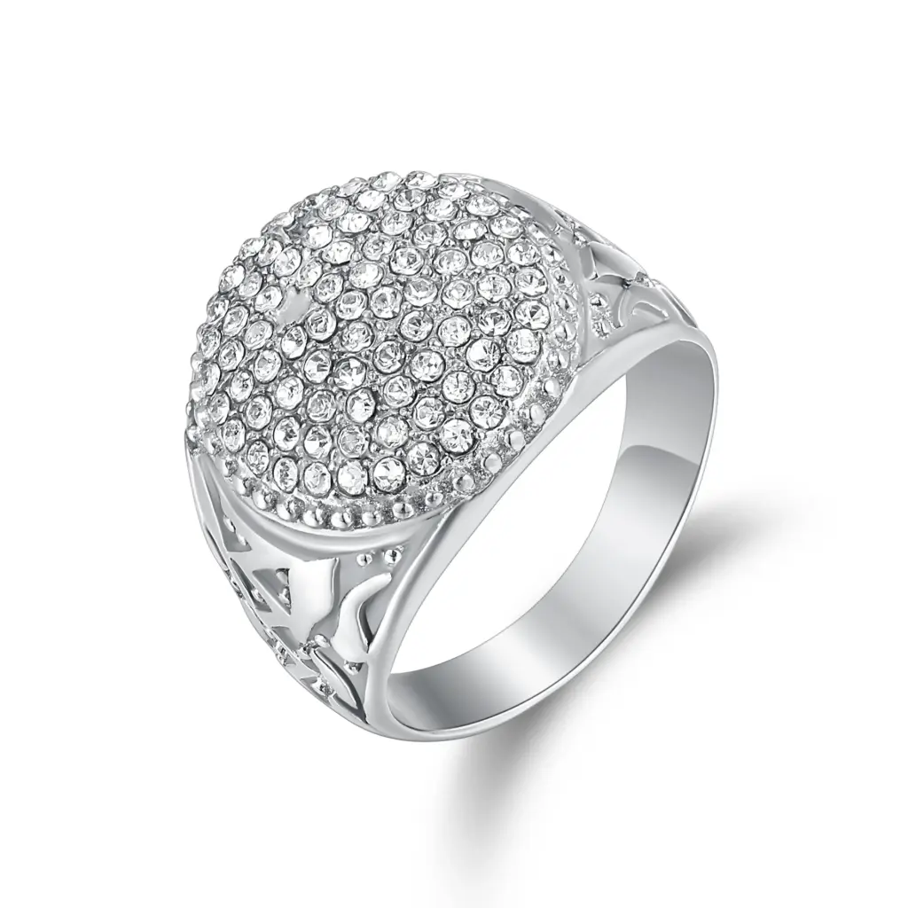 Wholesale Crystal Statement Ring | Custom Jewelry Manufacturer DJ01R0604