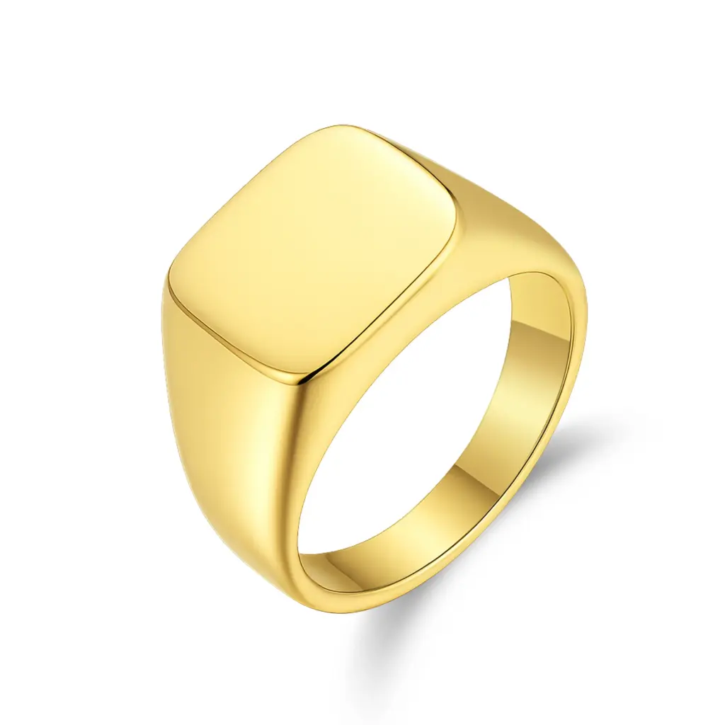 Wholesale Gold Signet Ring | Custom B2B Jewelry Manufacturer | Jinyi Jewelry DJ01R0631-2