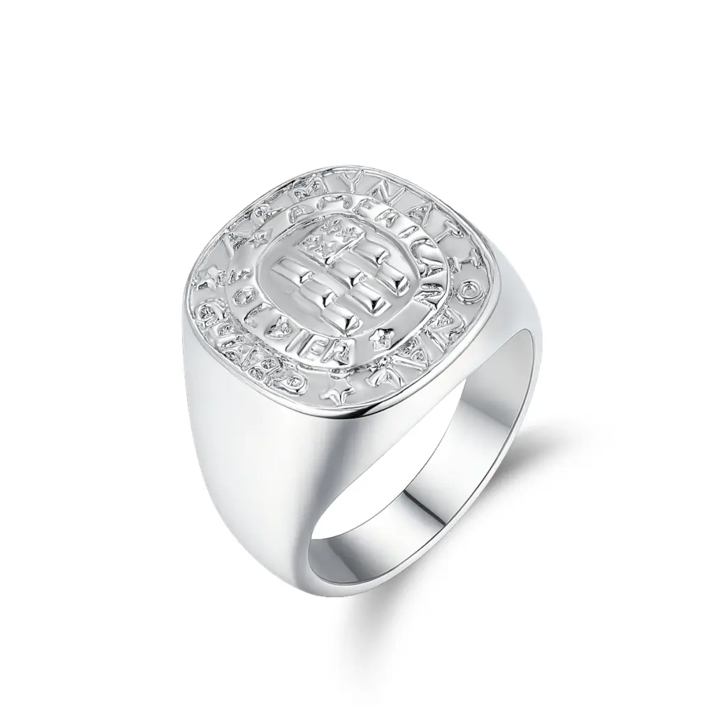 Custom Men's Signet Ring | B2B Jewelry Manufacturer | Jinyi Jewelry DJ01R0659