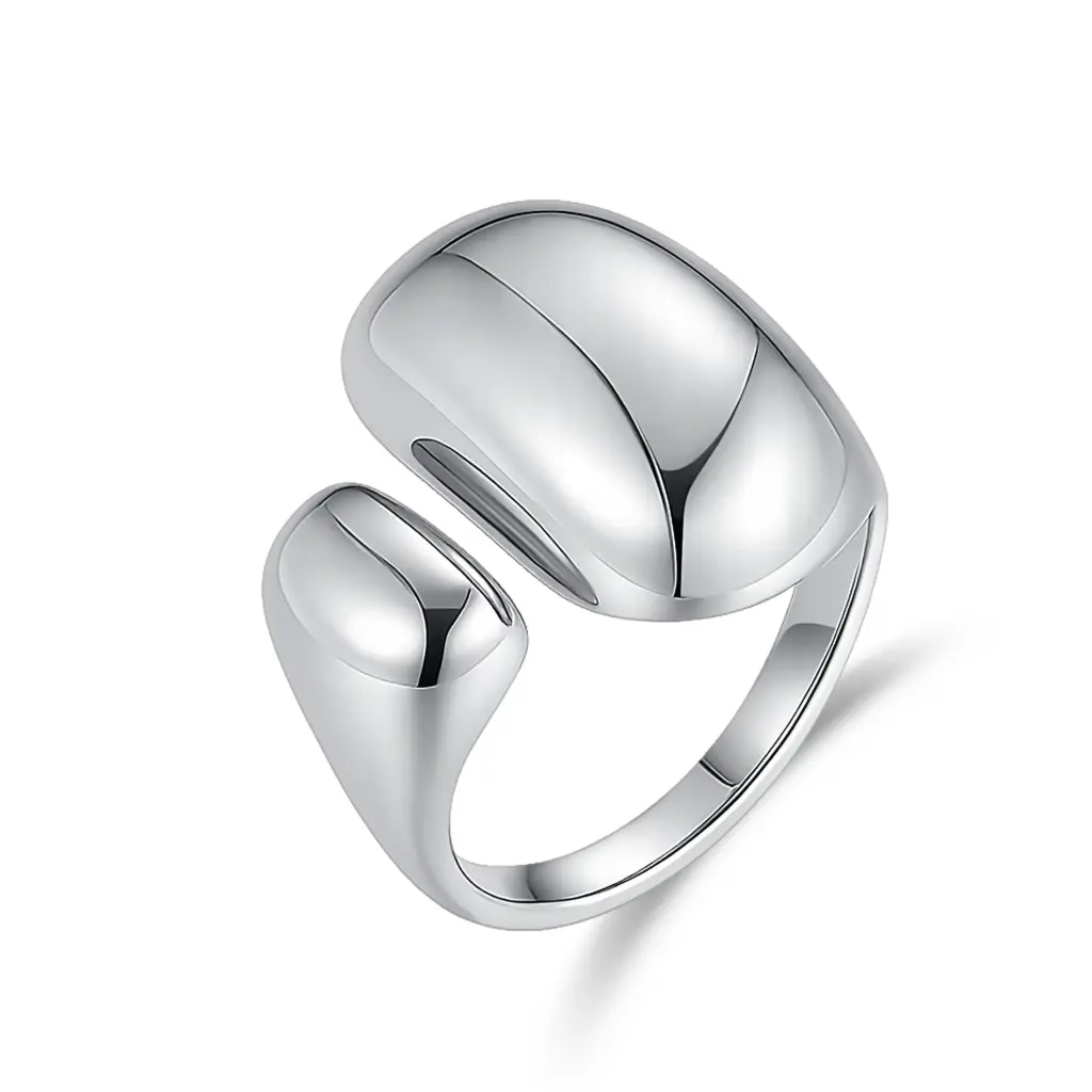 Wholesale Open Chunky Ring | OEM 925 Silver & Stainless Steel Manufacturer DJ01R0707