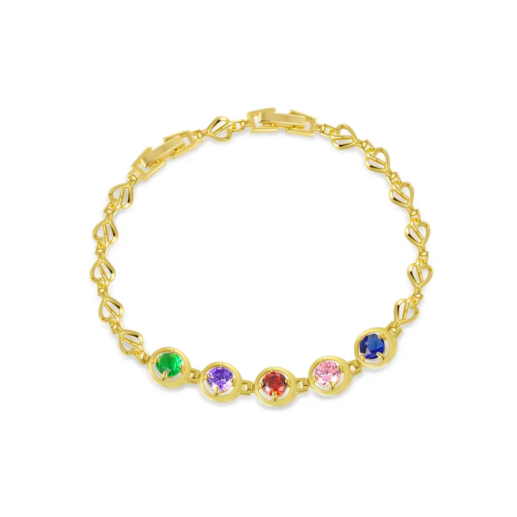 Wholesale Multi-Color Gold Bracelet | Jinyi Jewelry Manufacturer JY09B0014