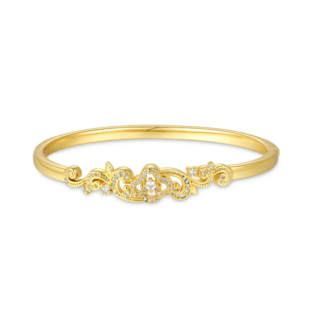 Wholesale Gold Hinged Bangle | Jinyi Jewelry Manufacturer JY09B0020