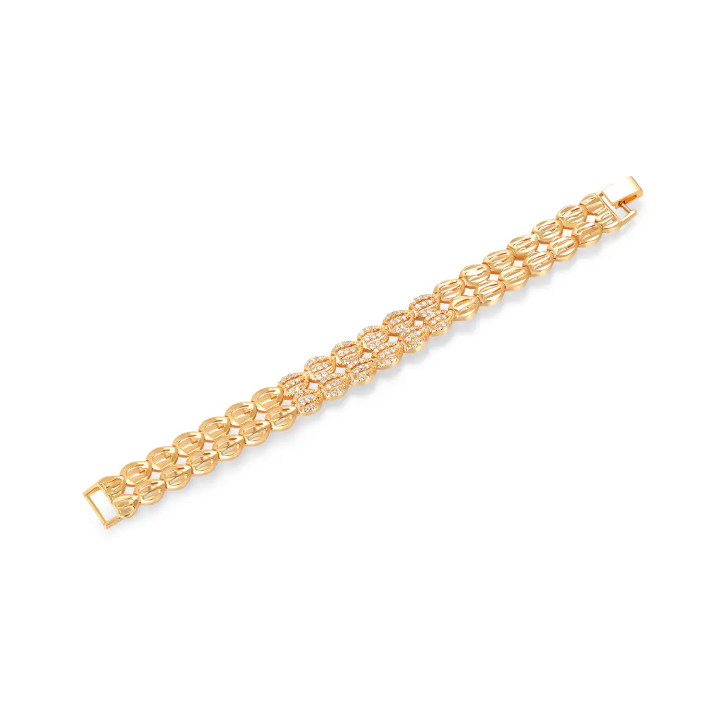 Wholesale Double-Row Gold Bracelet | Jinyi Jewelry JY09B0037