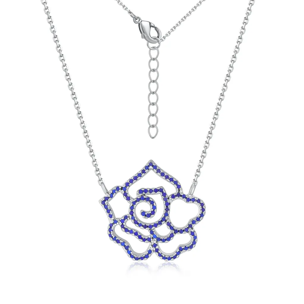 Wholesale Silver Rose Necklace | Jinyi Jewelry Factory JY09N0041 JY09N0041
