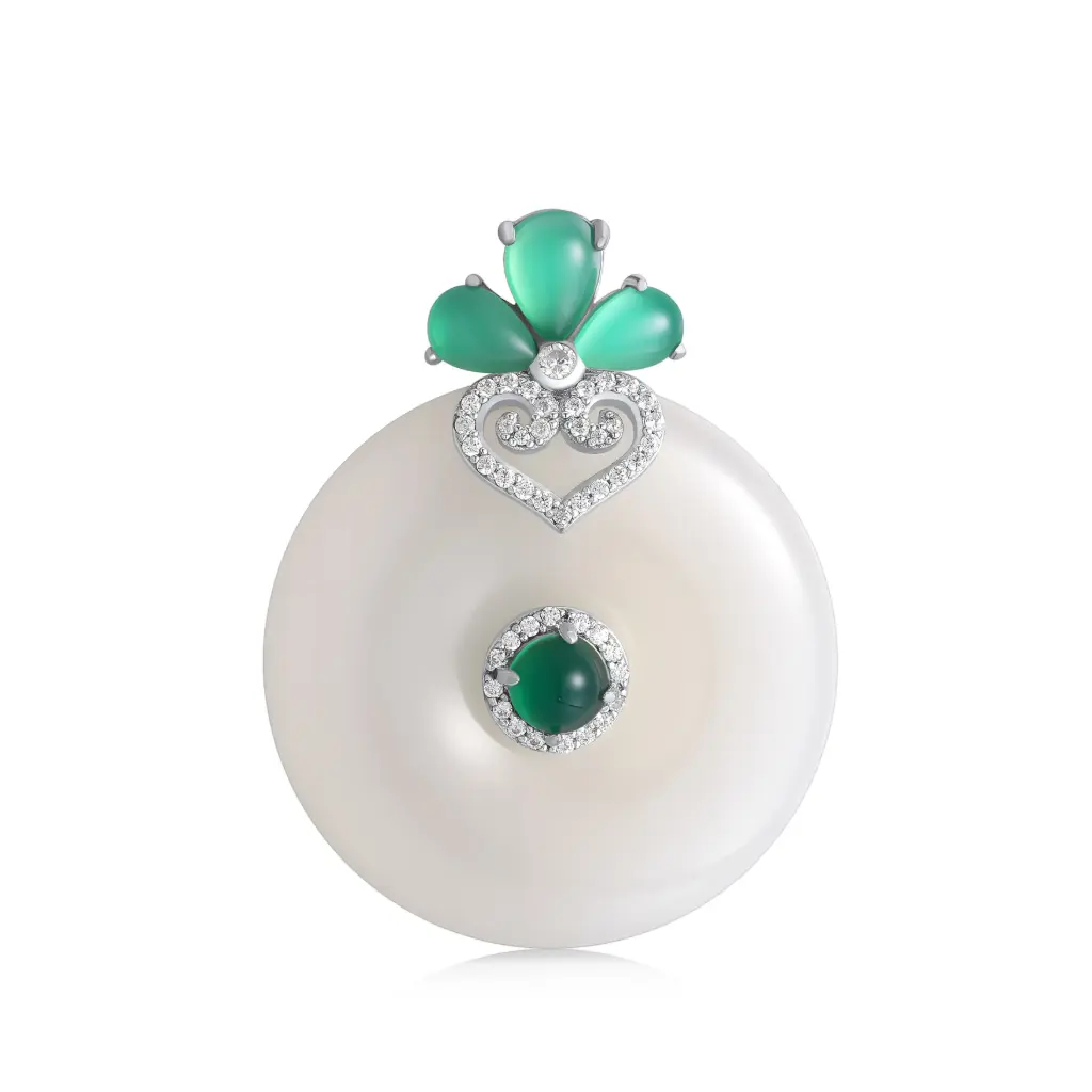 Wholesale Clover Pendant | 925 Sterling Silver Jewelry Manufacturer JY09P0035