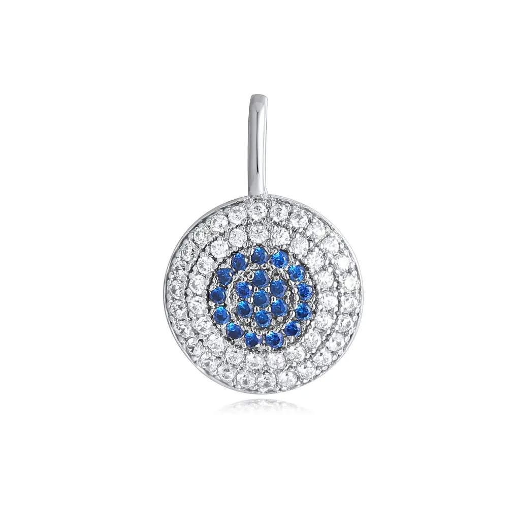 Wholesale Evil Eye Pendant | 925 Sterling Silver Jewelry Manufacturer  JY09P0079