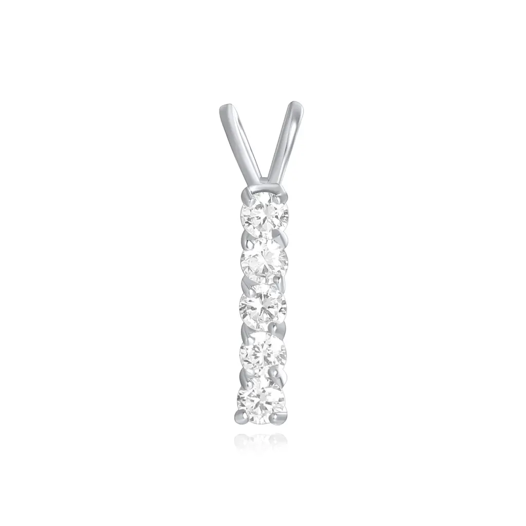 Wholesale Five-Stone Pendant | 925 Sterling Silver Jewelry Manufacturer JY09P0139