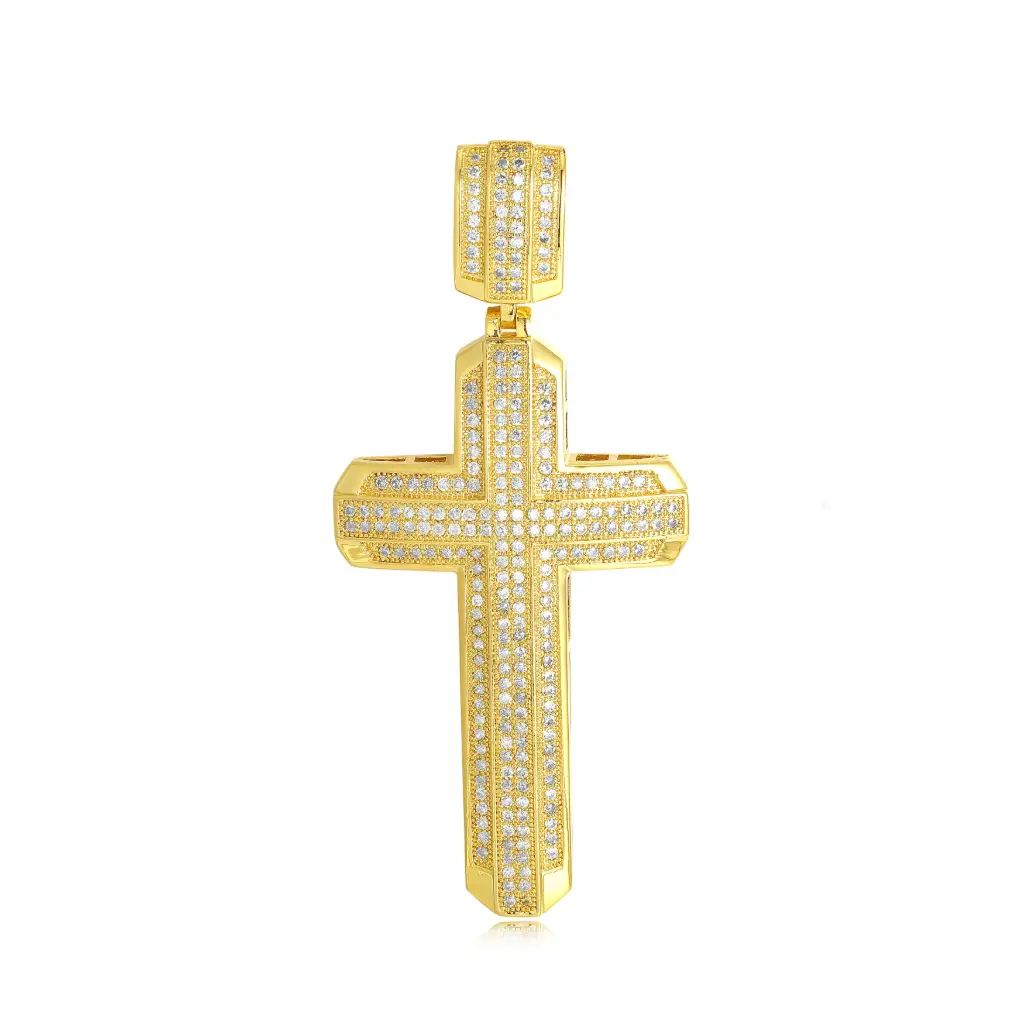 Wholesale Gold Cross Pendant | Gold Jewelry Manufacturer & B2B Wholesaler JY09P0140