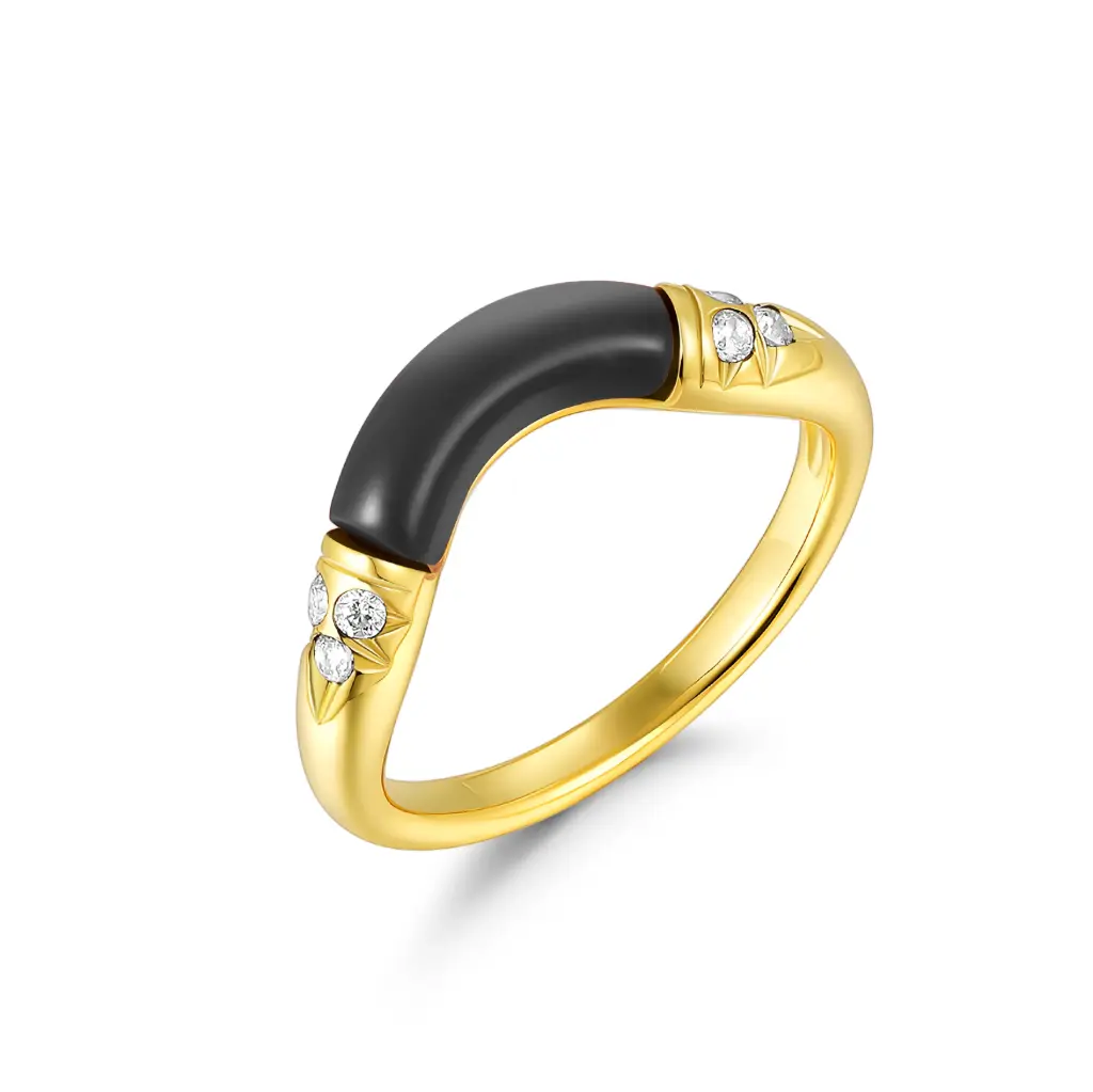 Wholesale Gold Arch Ring | Gold Jewelry Manufacturer & B2B Wholesaler JY09R0018