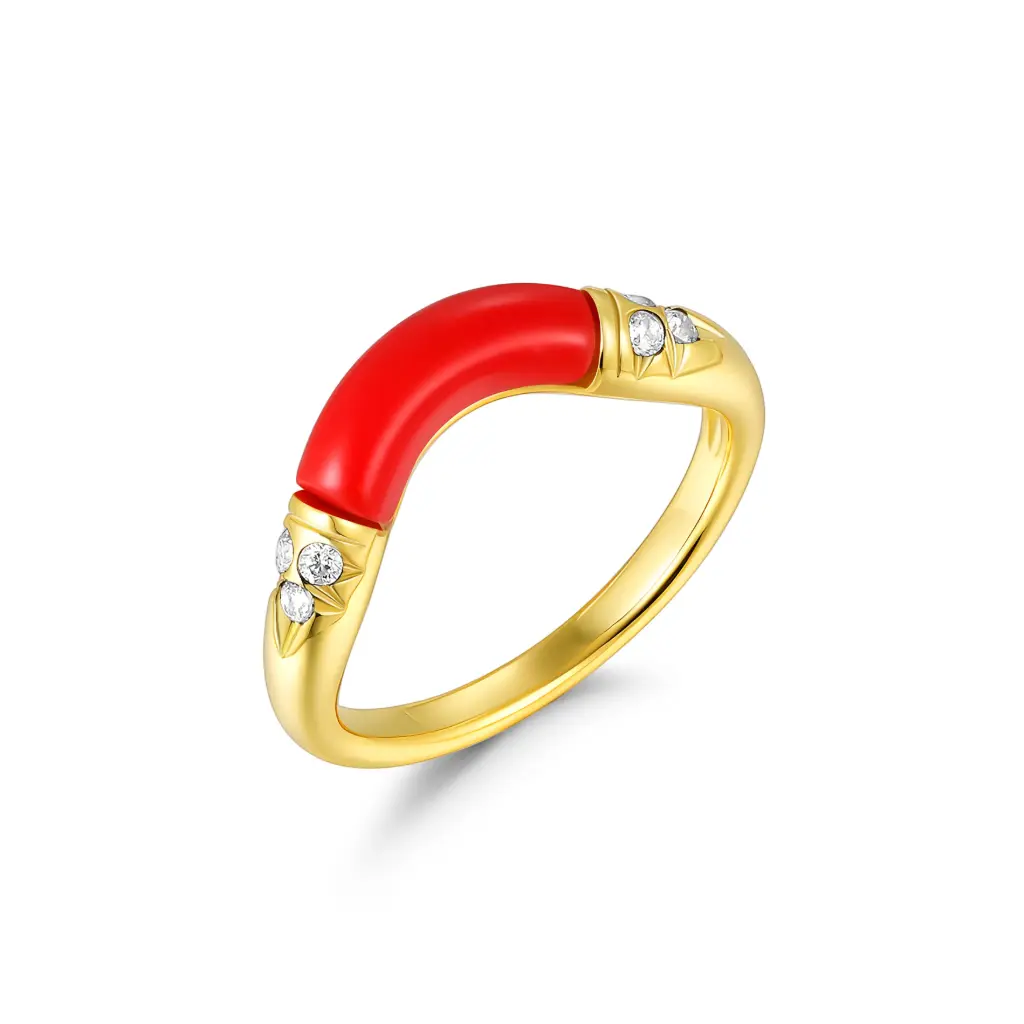 Wholesale Gold Arch Ring | Gold Jewelry Manufacturer & B2B Wholesaler  JY09R0020