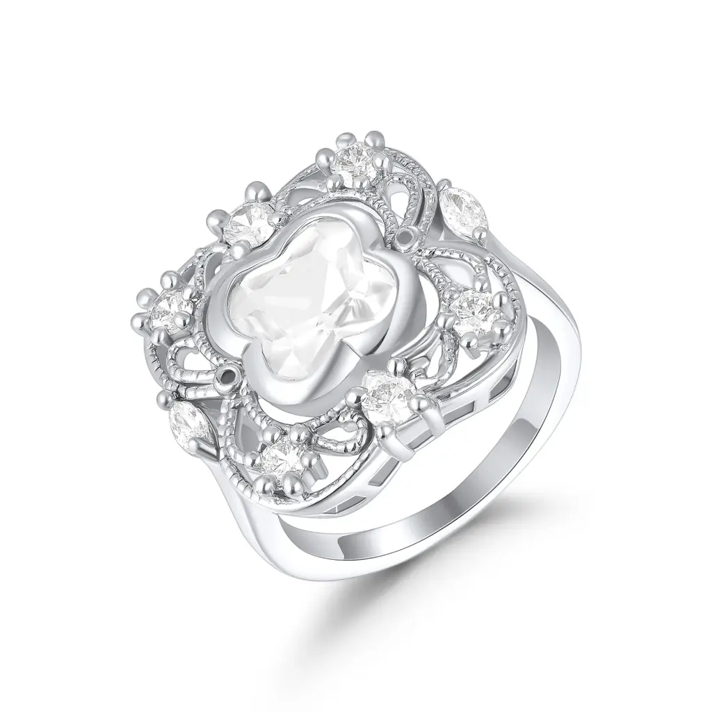 Mother of Pearl Clover Ring Wholesale JY09R0309