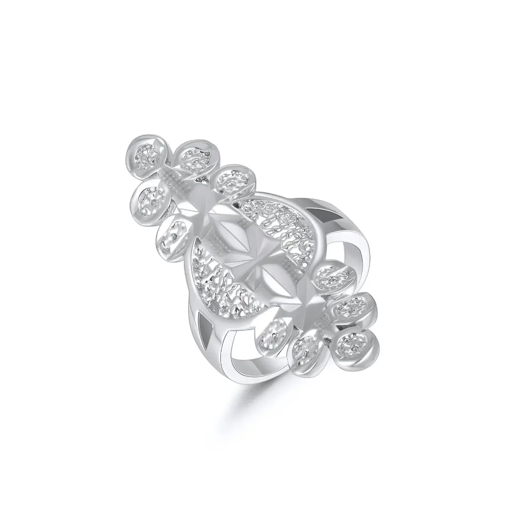 Floral Filigree CZ Ring Wholesale JY09R0424