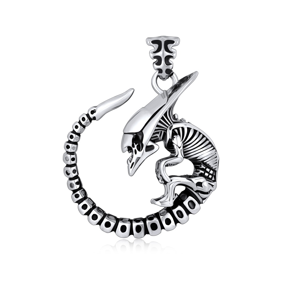 [DJ01P0044] Alien Creature Stainless Steel Pendant Necklace for Men and Women
