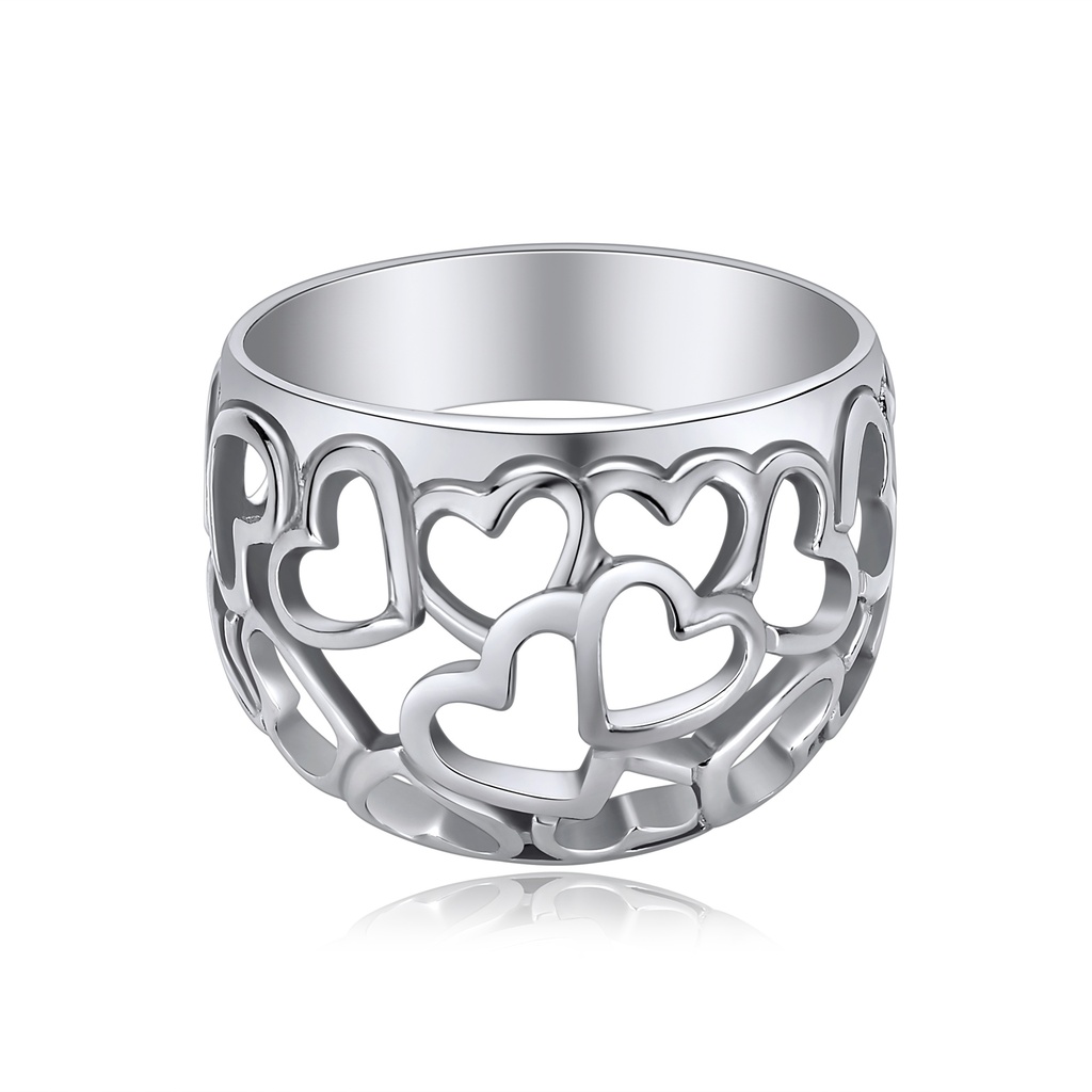 [DJ01R0093] Artistic Abstract Hollow Stainless Steel Ring