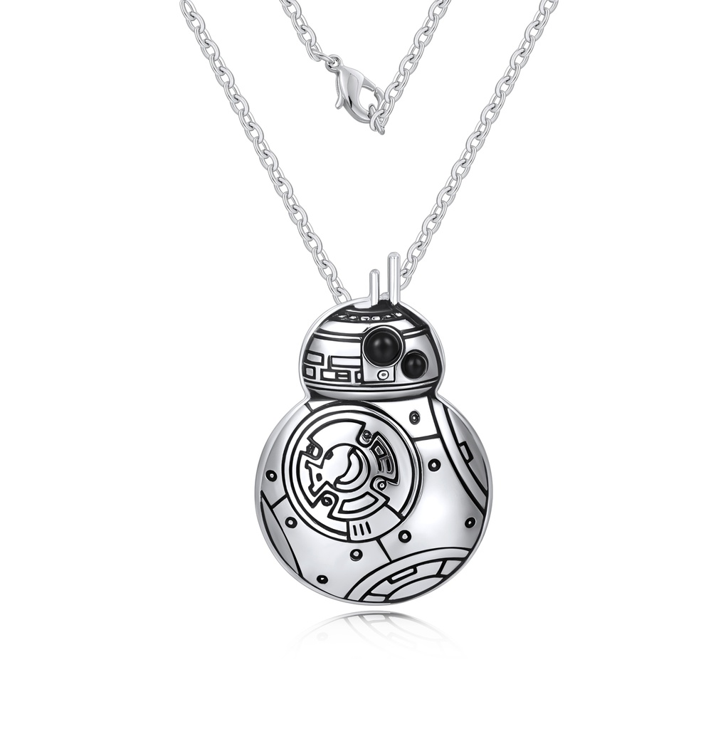 BB-8 Stainless Steel Pendant Necklace for Star Wars Fans