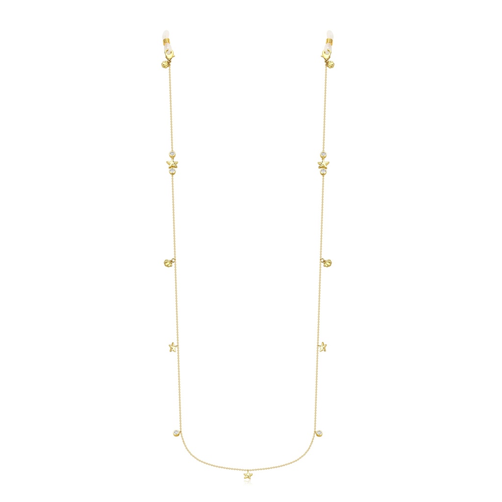 Delicate Star Charm Chain Necklace for Glasses or Mask