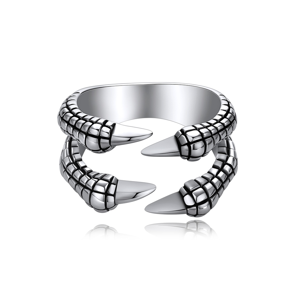 Dragon Claw Inspired Open Stainless Steel Ring